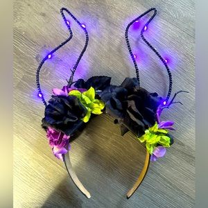 Custom Made Maleficent Ears With Light up Feature.